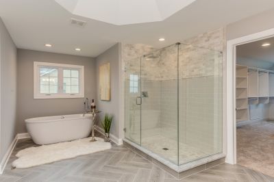 Glass Enclosed Walk-In Shower